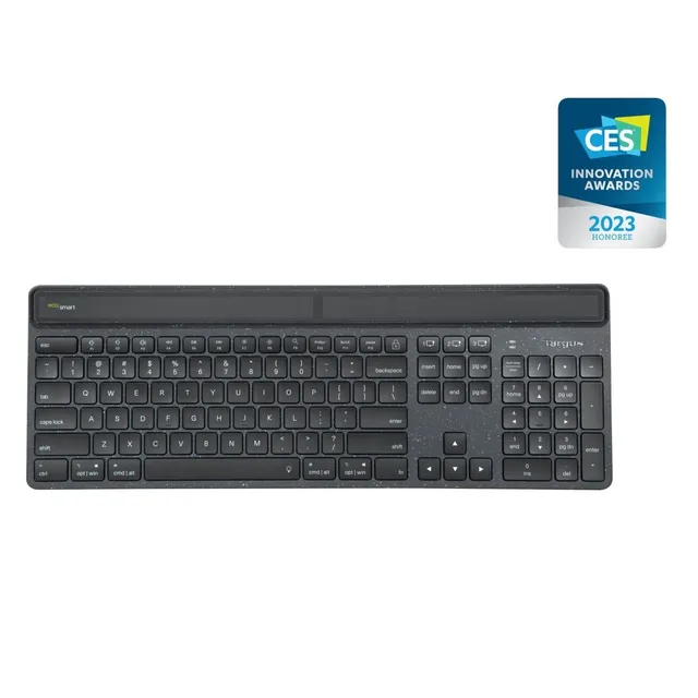 targus-ecosmart-tastiera-wireless-bluetooth-antimicrobica-layout-francese-nera image 1