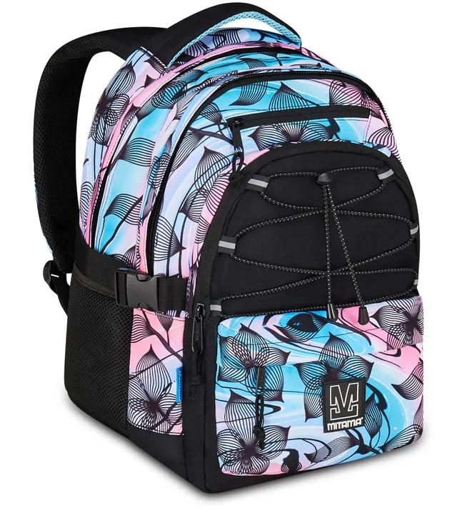 mitama-bdbf-flower-breeze-celeste-zaino-scuola-triplo-scomparto-con-usb image 1