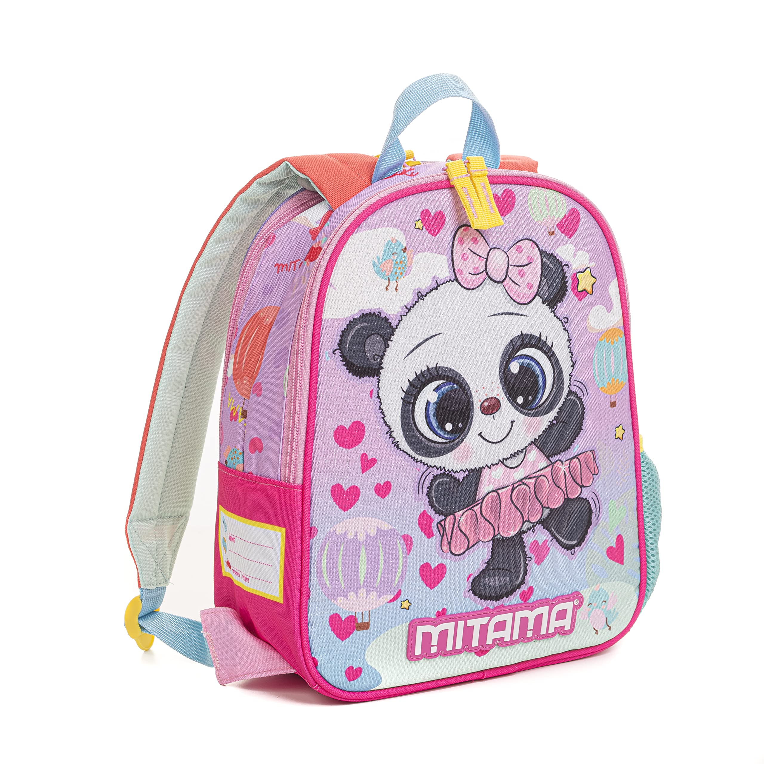 mitama-spinny-zaino-asilo-double-face-panda-siren-impermeabile-8-2-l image 2