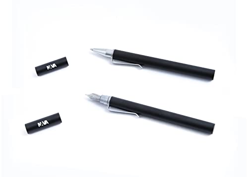 nava-design-magnetica-set-penna-sfera-stilografica-nero-argento-11-cm image 5