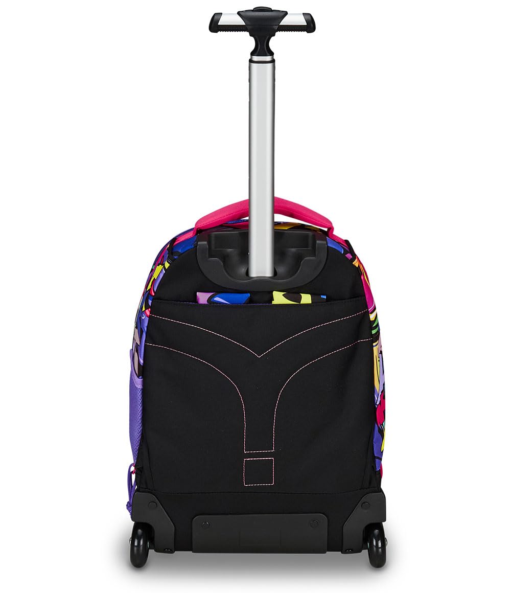 mitama-run-hip-hop-diamond-trolley-scuola-doppio-scomparto-viola-e-nero image 4