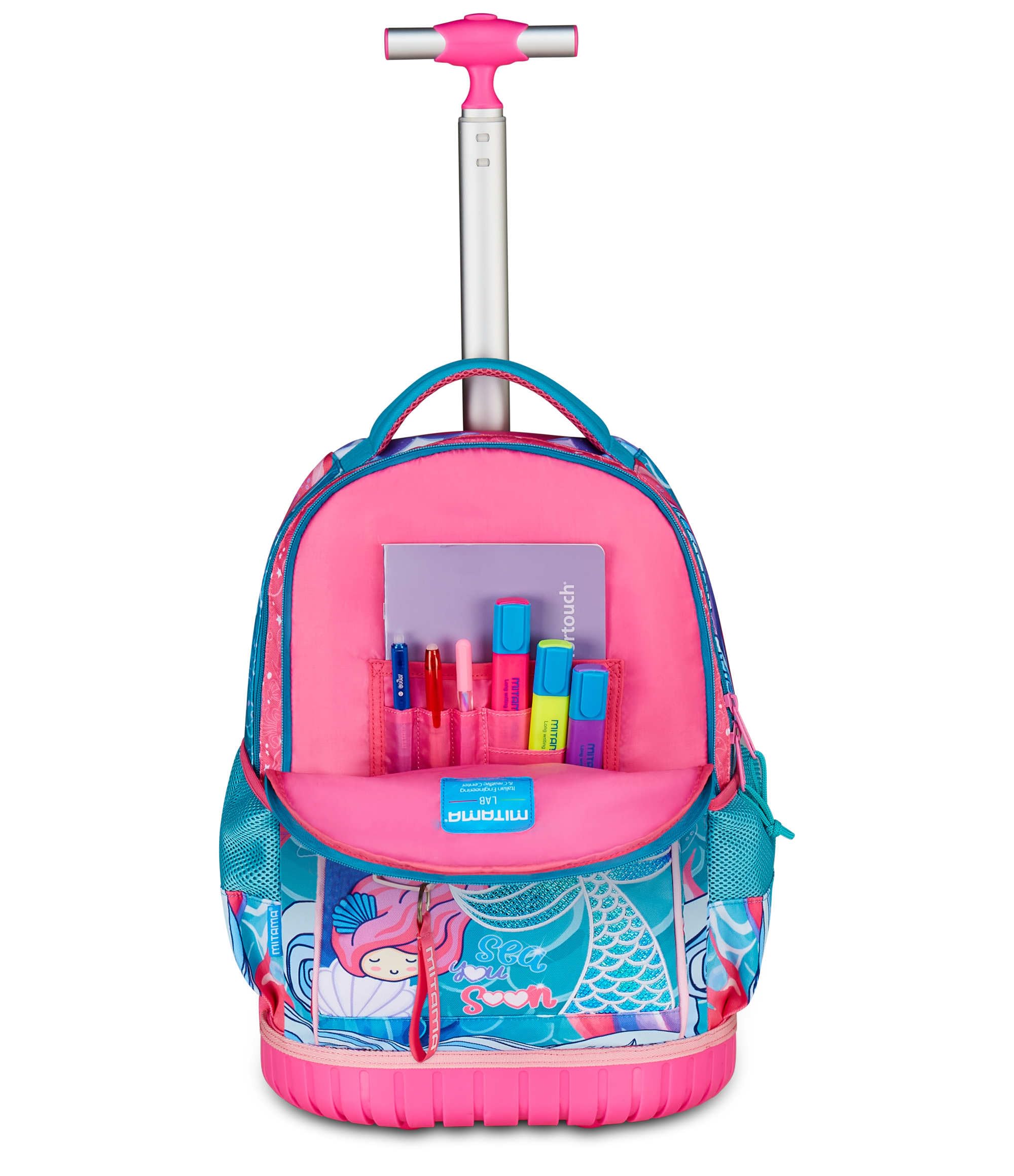 mitama-run-maxi-oceanvibes-trolley-scuola-doppio-scomparto-turchese image 6
