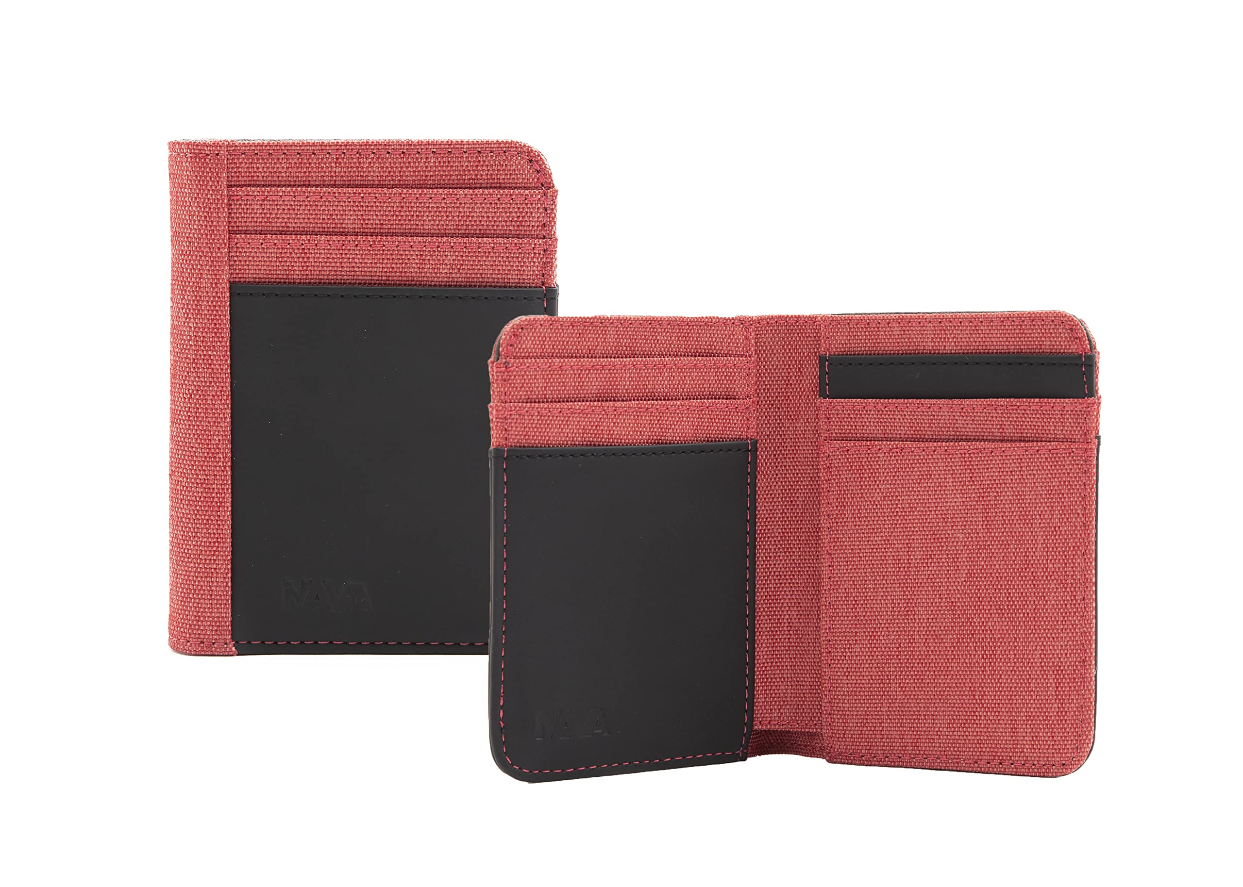 nava-design-twin-porta-carte-12-tasche-con-portabanconote-rfid-11-x-8-cm-rosso-c image 1
