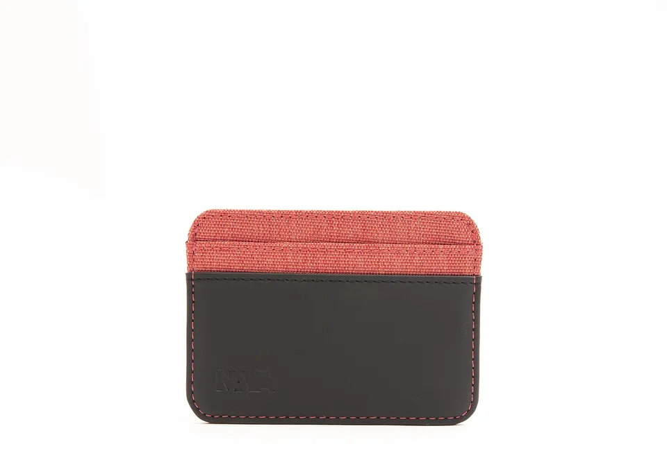 nava-design-twin-porta-carte-di-credito-4-tasche-con-rfid-rosso-corallo-7-x-10-c image 1