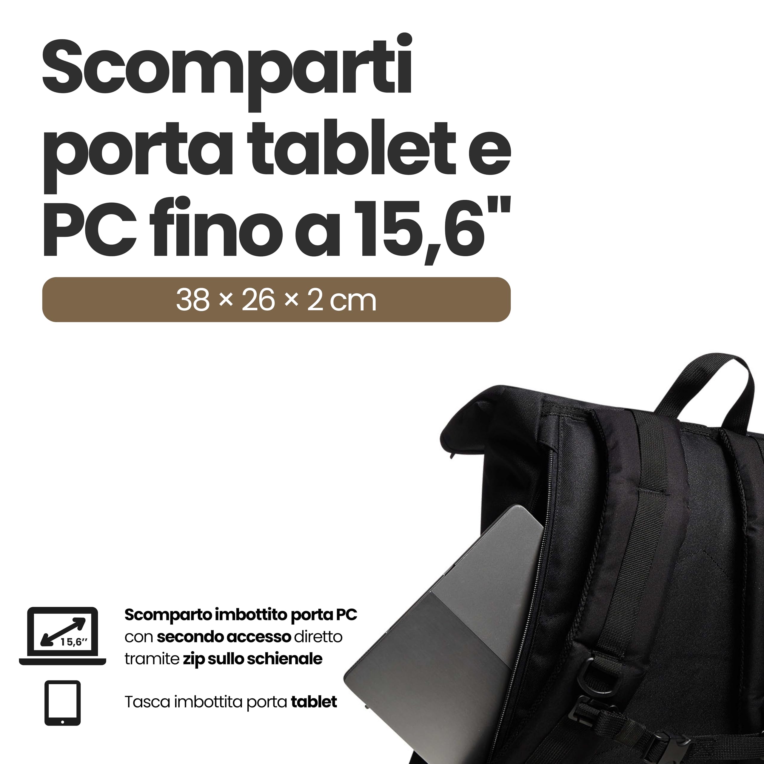 invicta-invict-act-fold-zaino-roll-top-23-l-con-tasca-pc image 3