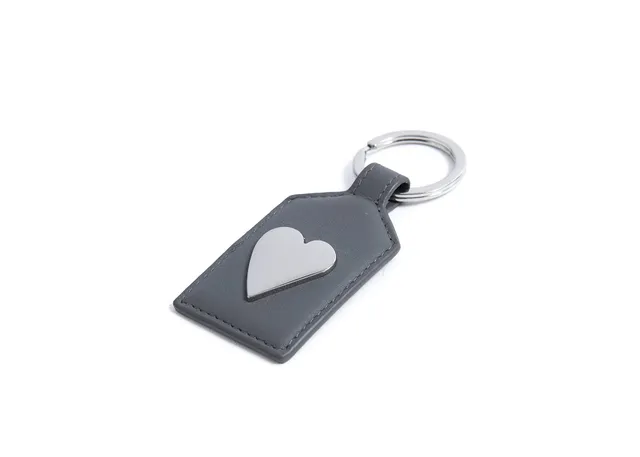 nava-design-smooth-portachiavi-in-pelle-con-cuore-grigio-10x4-cm image 1