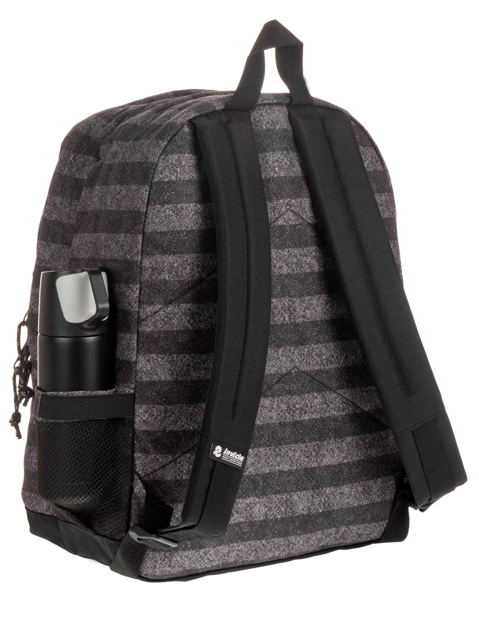 invicta-jelek-zaino-scuola-38-lt-righe-grigio-con-vano-pc image 5