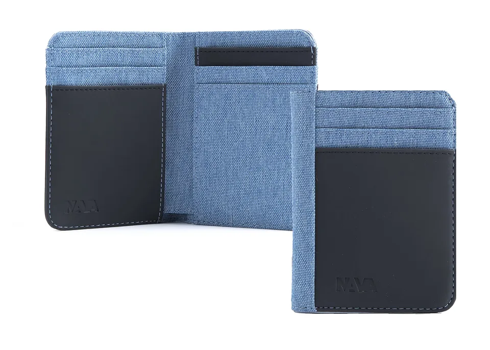 nava-design-twin-porta-carte-12-tasche-con-rfid-azzurro-11-x-8-cm image 1