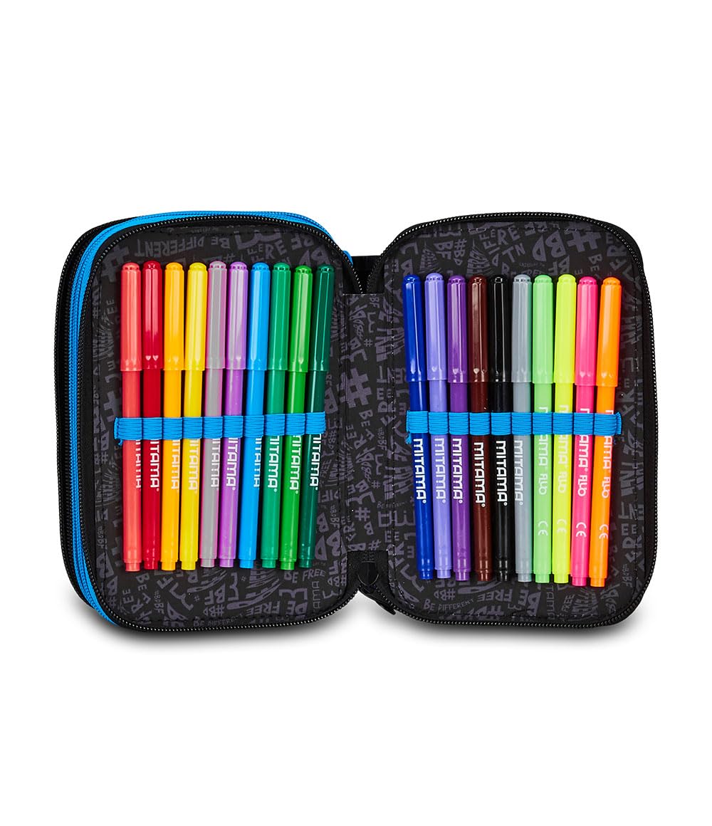 mitama-super-triplo-color-splash-boy-astuccio-scuola-3-scomparti-50-pezzi image 5