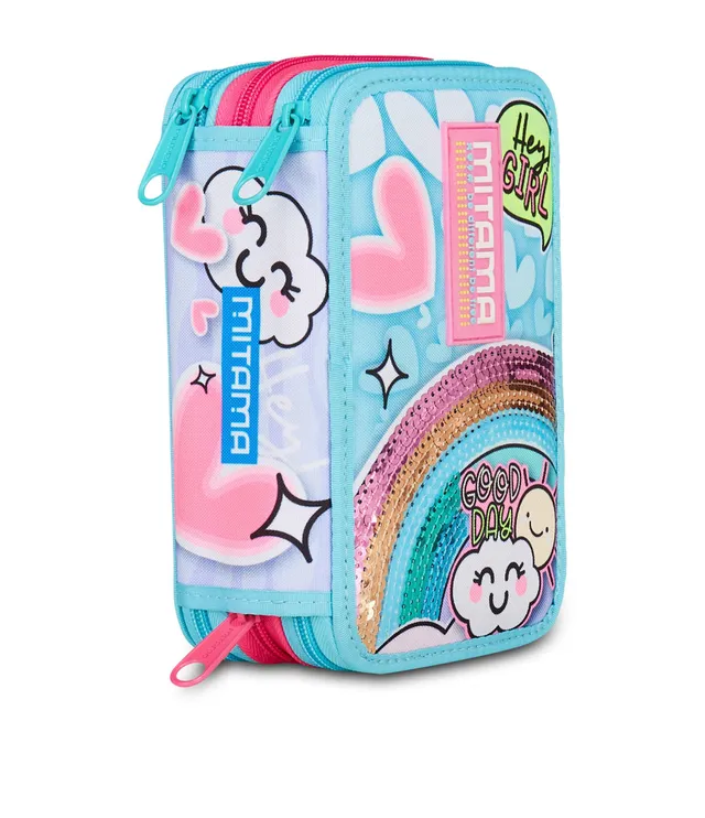 mitama-super-triplo-rainbow-love-astuccio-scuola-3-scomparti-completo-47-pz image 1