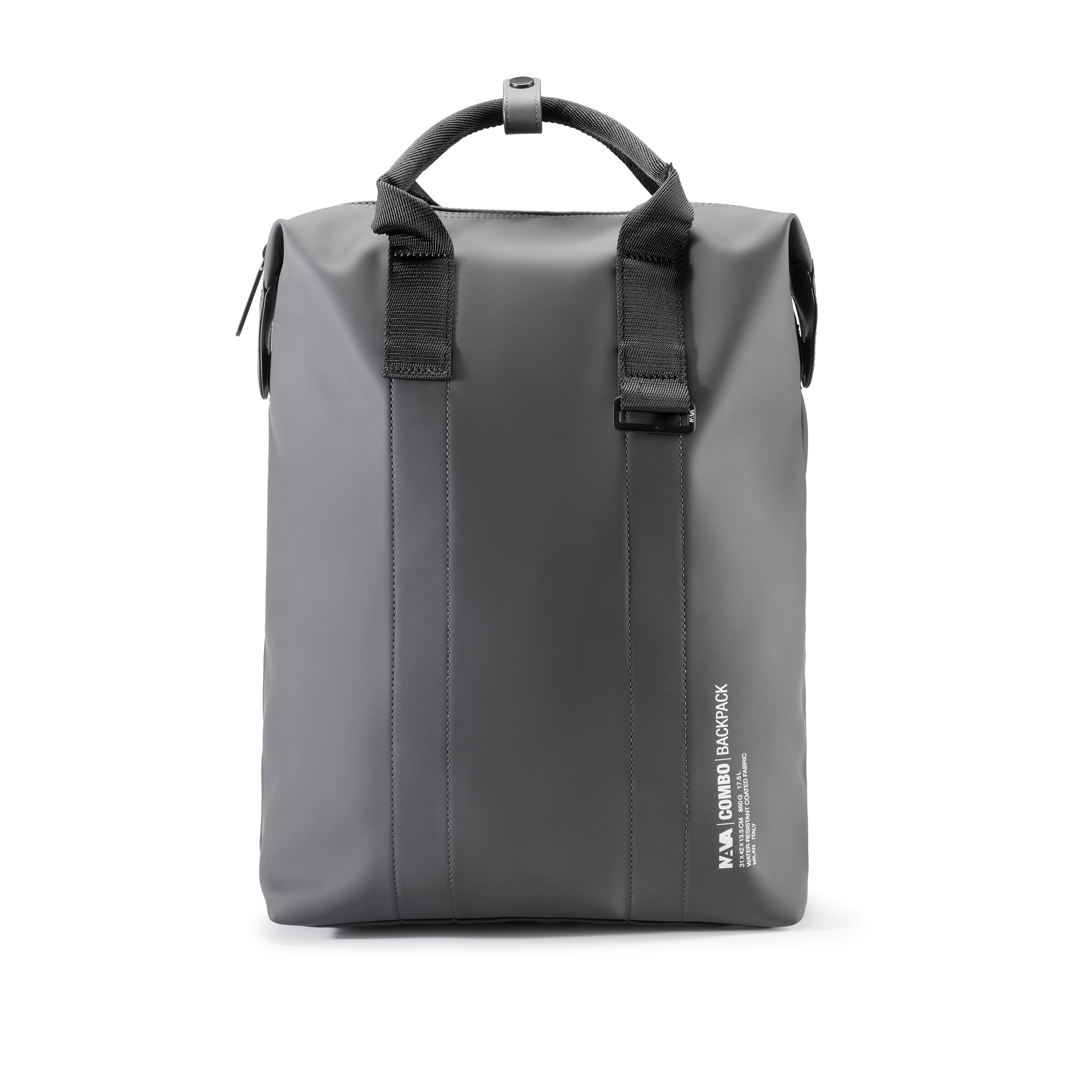 nava-design-combo-zaino-urban-unisex-grigio-in-pu-leggero image 1