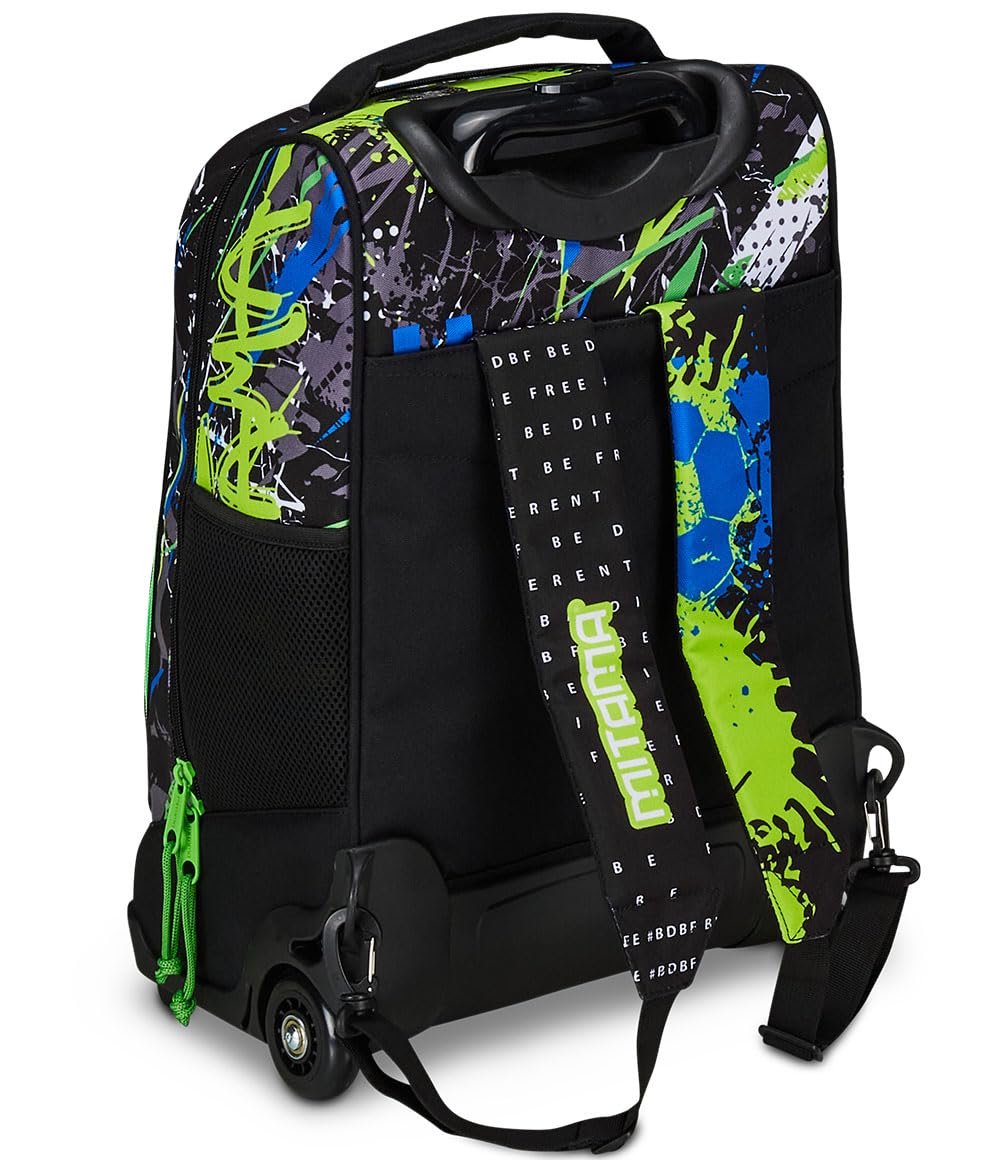 mitama-trolley-dr-junior-road-to-win-nero-e-verde-zaino-trolley-scuola image 5