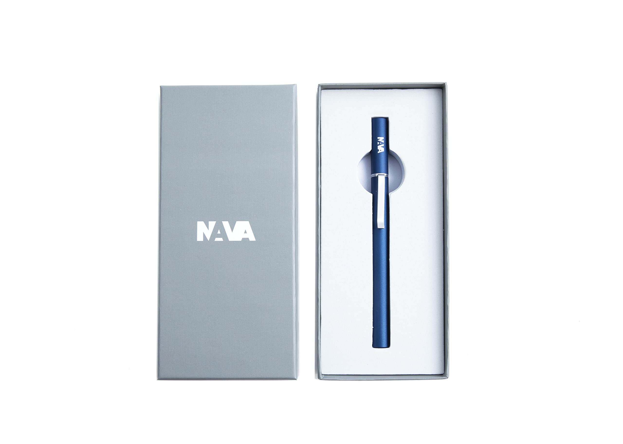 nava-design-magnetica-penna-stilografica-alluminio-blu-argento-0-6-mm image 3