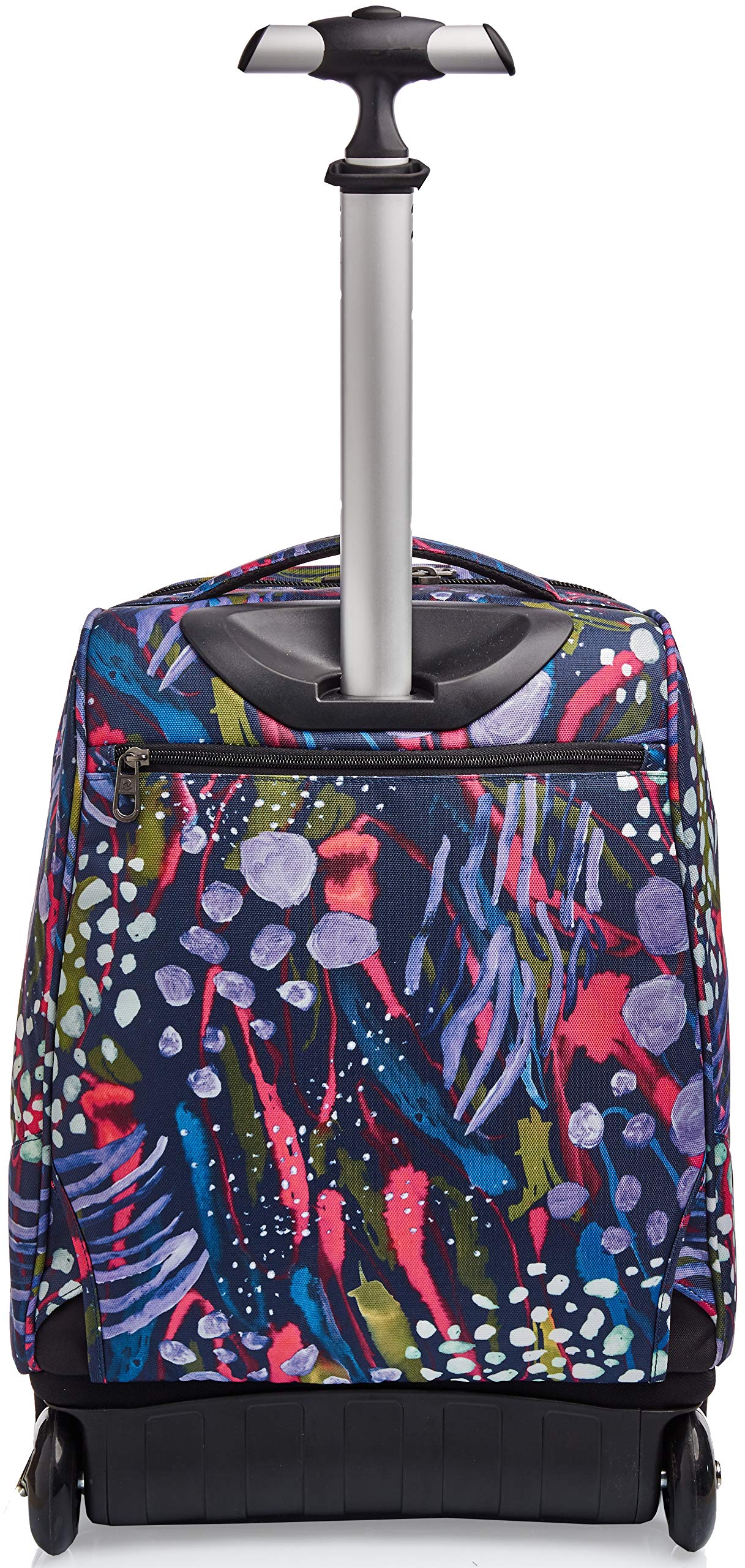 invicta-trolley-scuola-2-in-1-abstract-jungle-blu-zaino-e-trolley-35-lt-48x35x22 image 7
