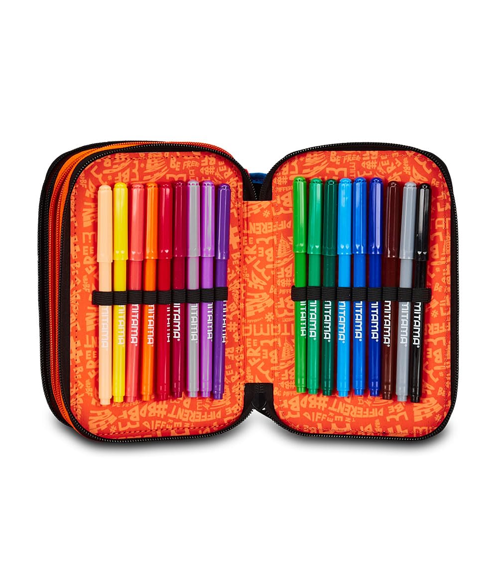 mitama-astuccio-scuola-3-scomparti-triplo-tiger-wild-47-pz-completo image 5