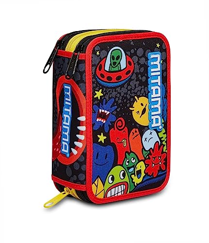 mitama-triplo-creatures-astuccio-scuola-3-scomparti-da-47-pezzi-multicolore image 8