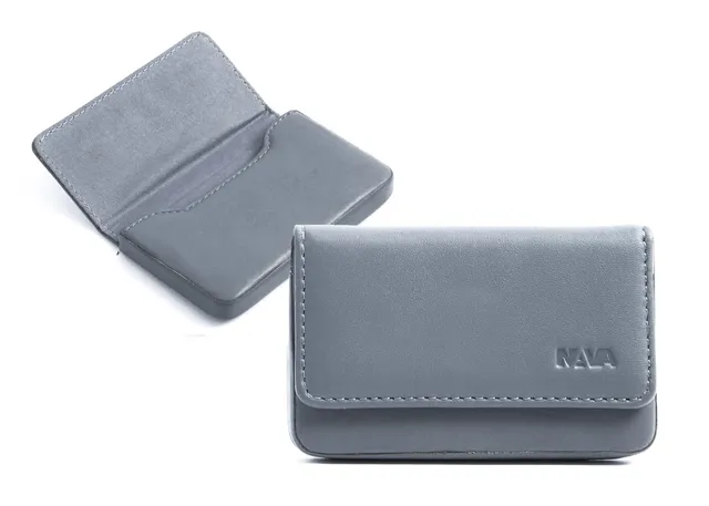 nava-design-smooth-porta-biglietti-da-visita-rigido-con-magnete-grigio-6x10-cm image 1