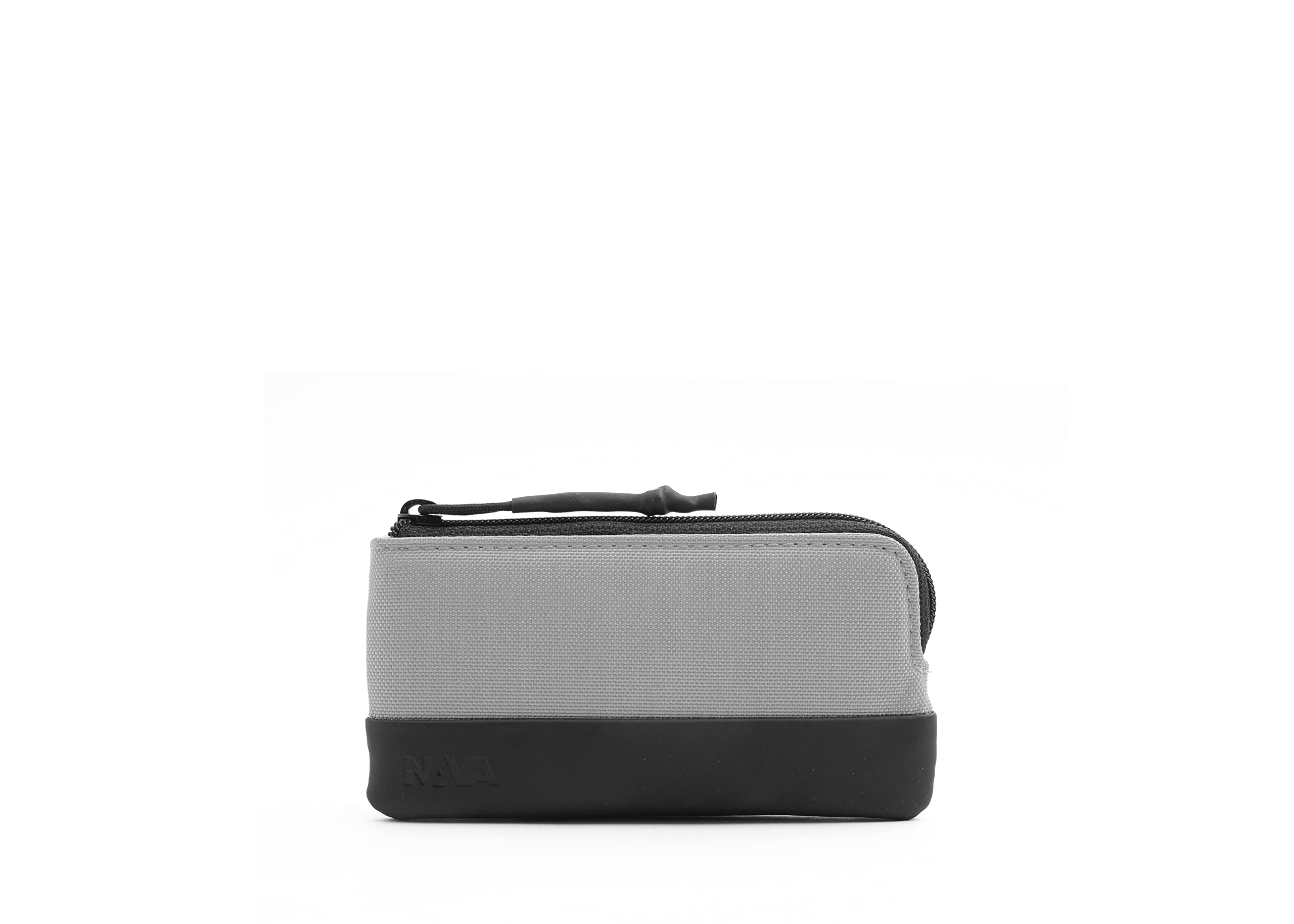 nava-design-twin-astuccio-portachiavi-con-zip-e-catena-grigio-7-x-12-x-1-cm image 1