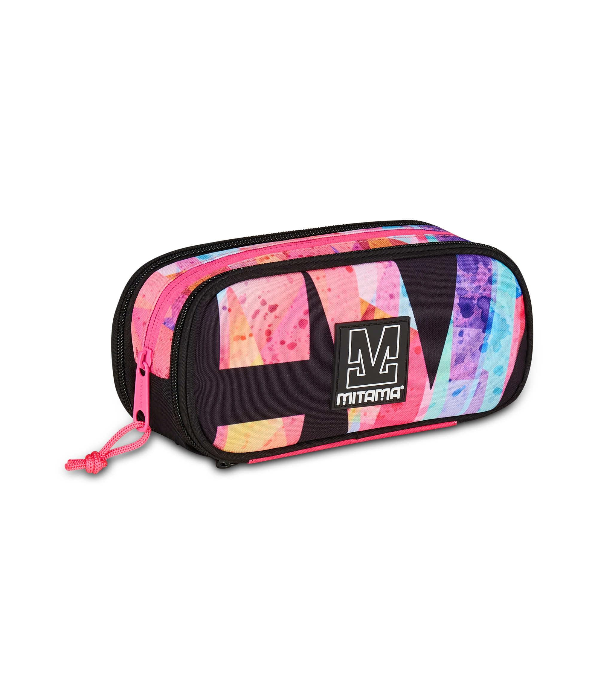 mitama-zipack-astuccio-scuola-triplo-scomparto-fucsia image 2