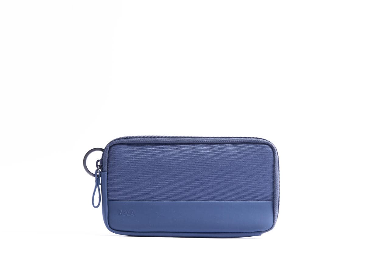 nava-design-twin-colors-astuccio-carry-all-zip-12-carte-20x11x2-cm-blu-lime image 1