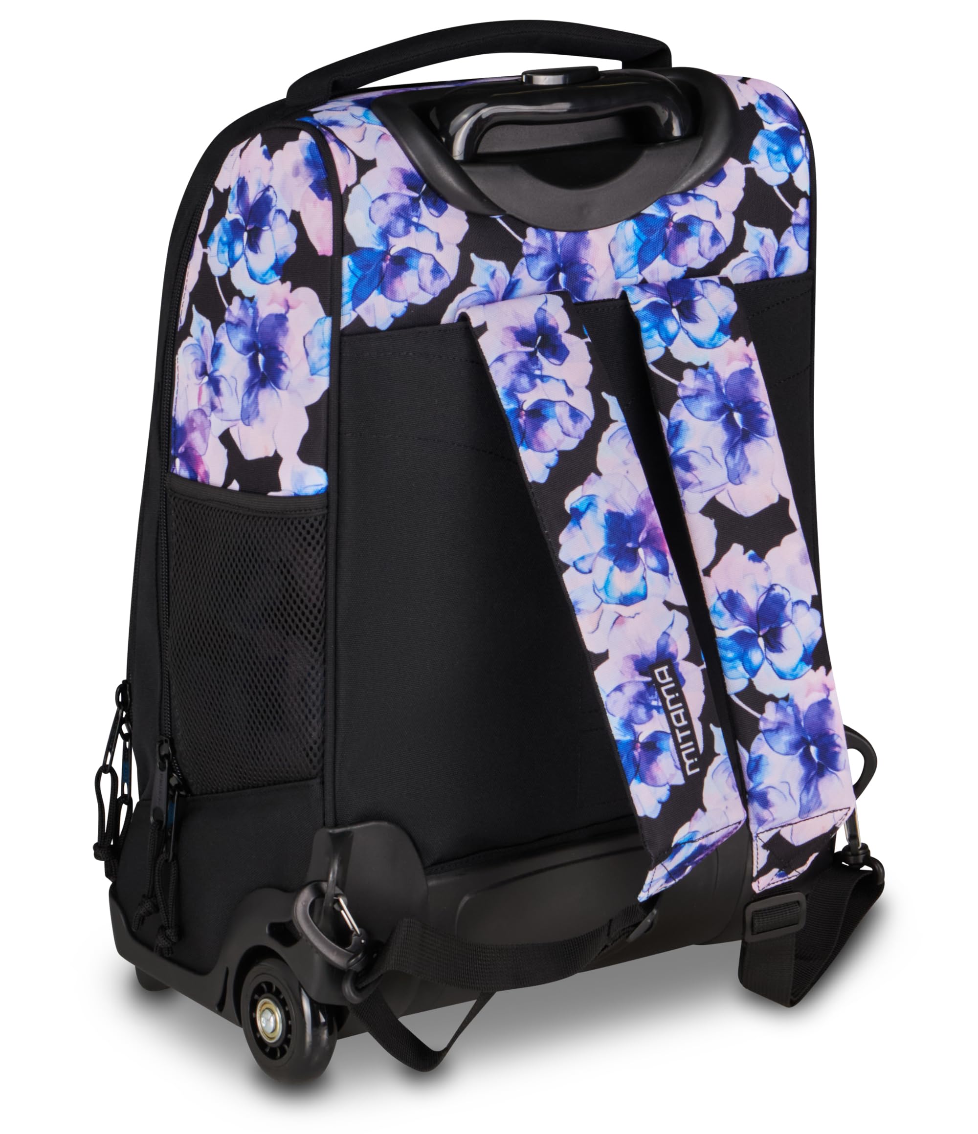 mitama-bdbf-floralbeat-zaino-trolley-34l-viola-con-spallacci-a-scomparsa image 6