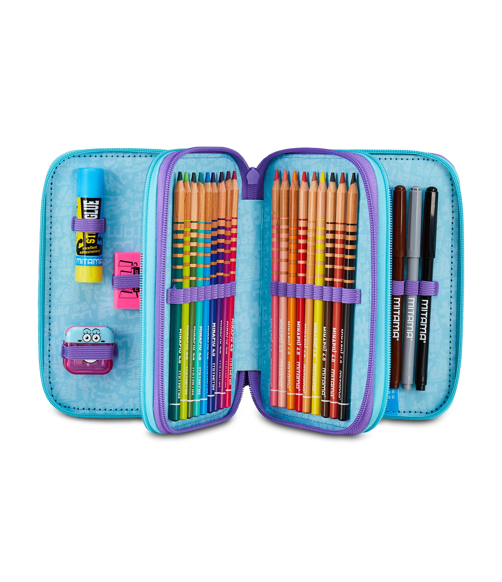 mitama-double-diamond-astuccio-scuola-3-scomparti-attrezzato-47-pezzi image 4