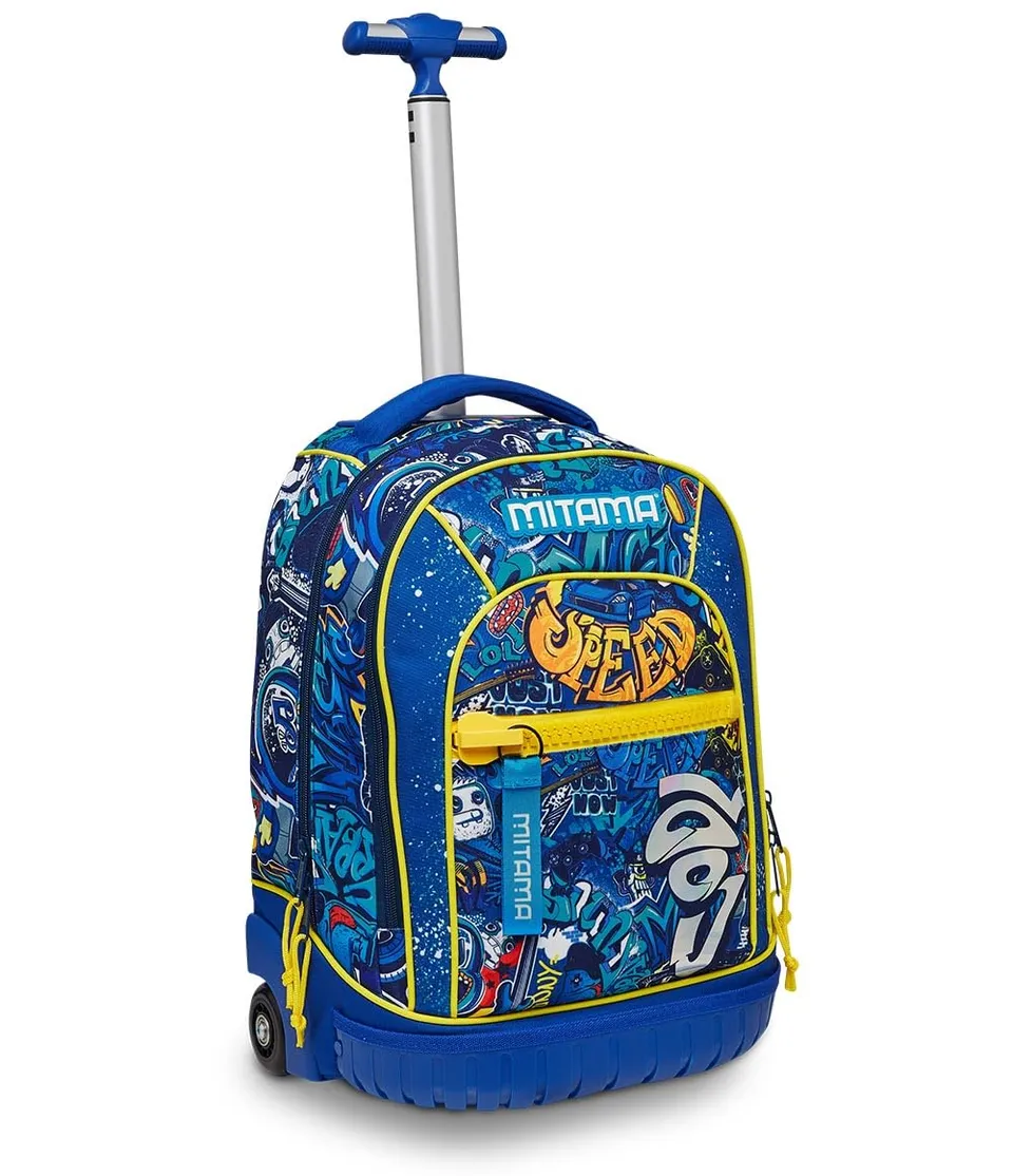 mitama-run-speedy-blu-trolley-scuola-doppio-scomparto-33l image 1