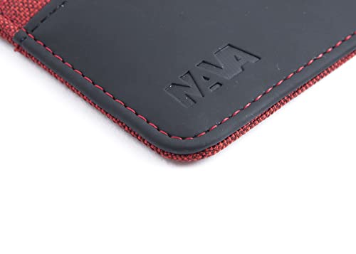 nava-design-twin-porta-carte-di-credito-e-documenti-8-slot-con-rfid-rosso-9-x-13 image 8