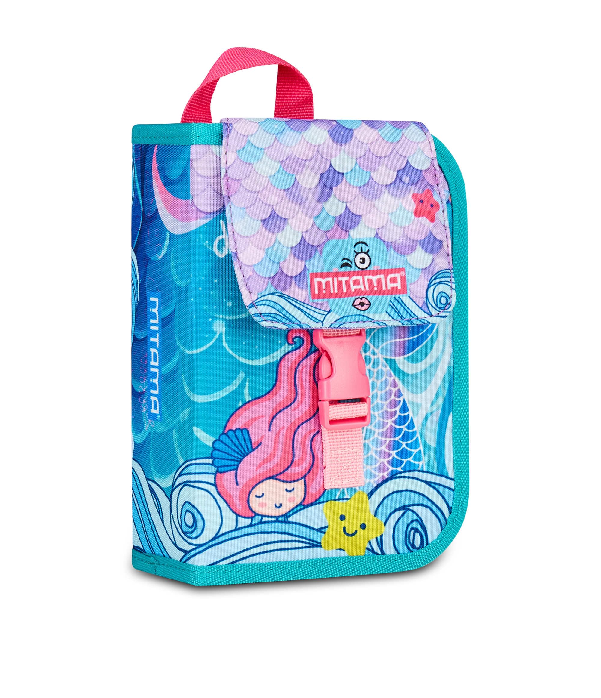 mitama-astuccio-scuola-4-zip-turchese-triplo-scomparto-completo image 2