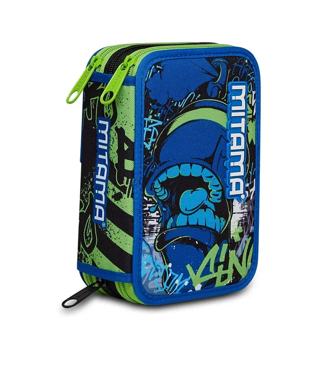 mitama-junior-triplo-citybro-astuccio-scuola-3-scomparti-blu-47-pezzi-impermeabi image 1