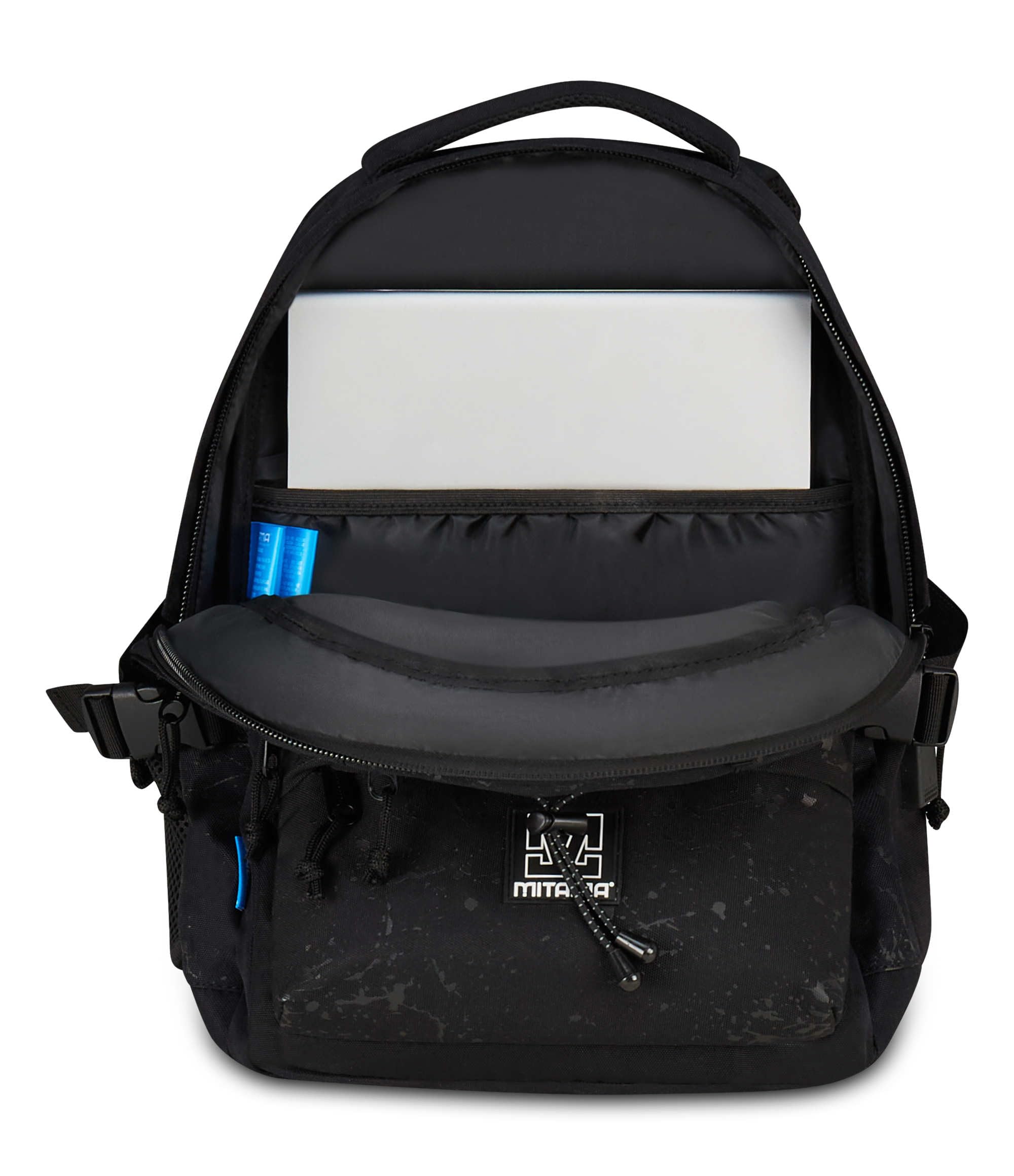 mitama-bdbf-black-splash-zaino-scuola-triplo-scomparto-nero-con-usb image 7