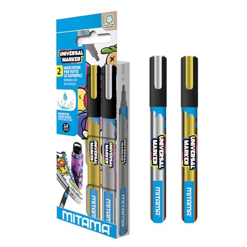 mitama-universal-marker-oro-e-argento-astuccio-2-pezzi-punta-2-8-mm image 2