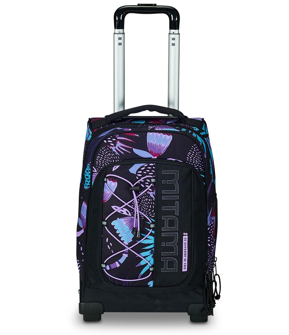 mitama-trolley-dr-purple-bloom-zaino-trolley-scuola-elementare-nero-e-viola image 3