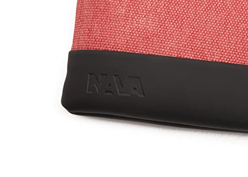 nava-design-twin-astuccio-portachiavi-con-zip-e-catena-rosso-corallo-7-x-12-x-1- image 7