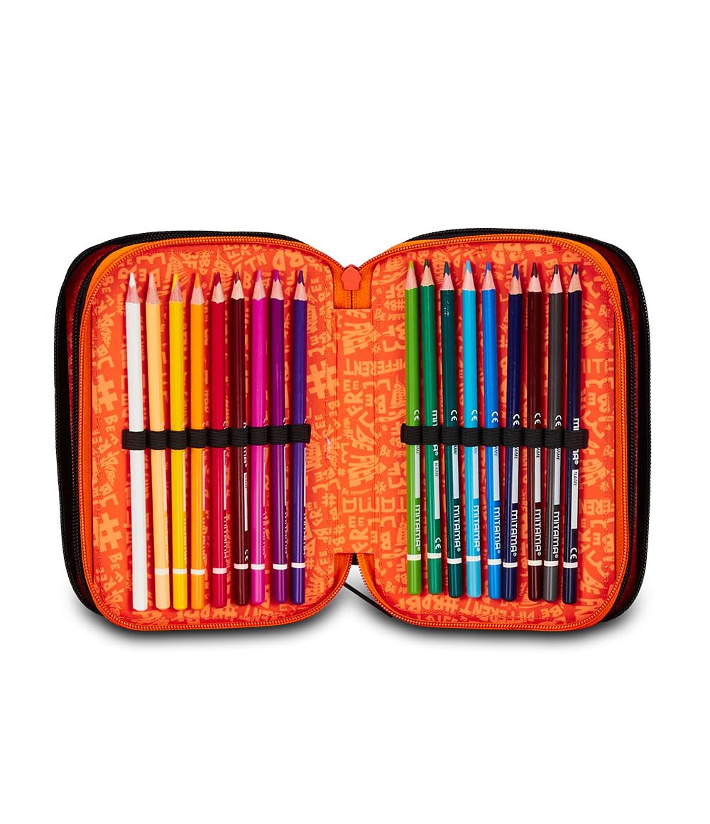 mitama-astuccio-scuola-3-scomparti-triplo-tiger-wild-47-pz-completo image 4