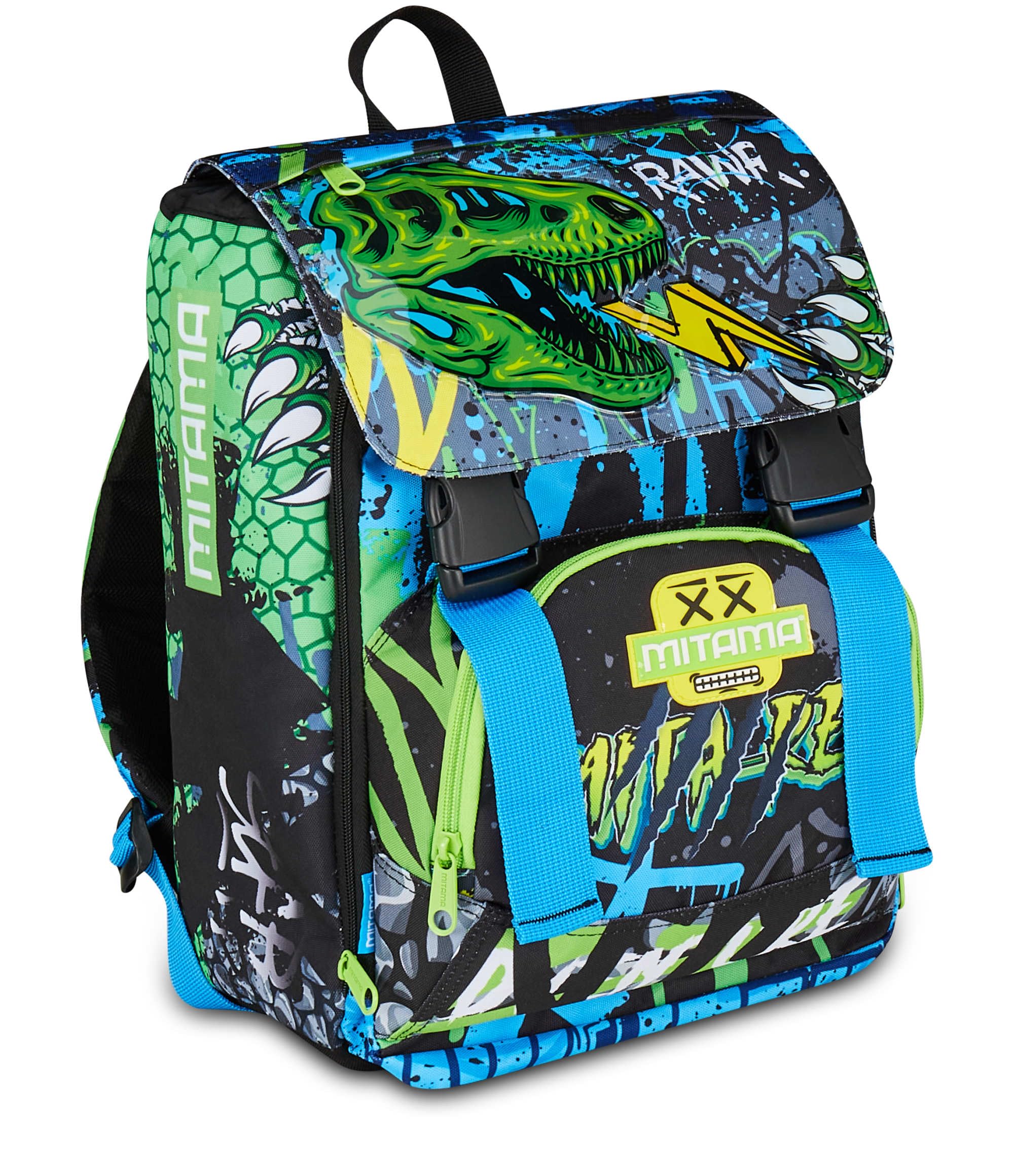 mitama-mitarex-blu-zaino-scuola-estensibile-4-zip-maxi-capienza image 1