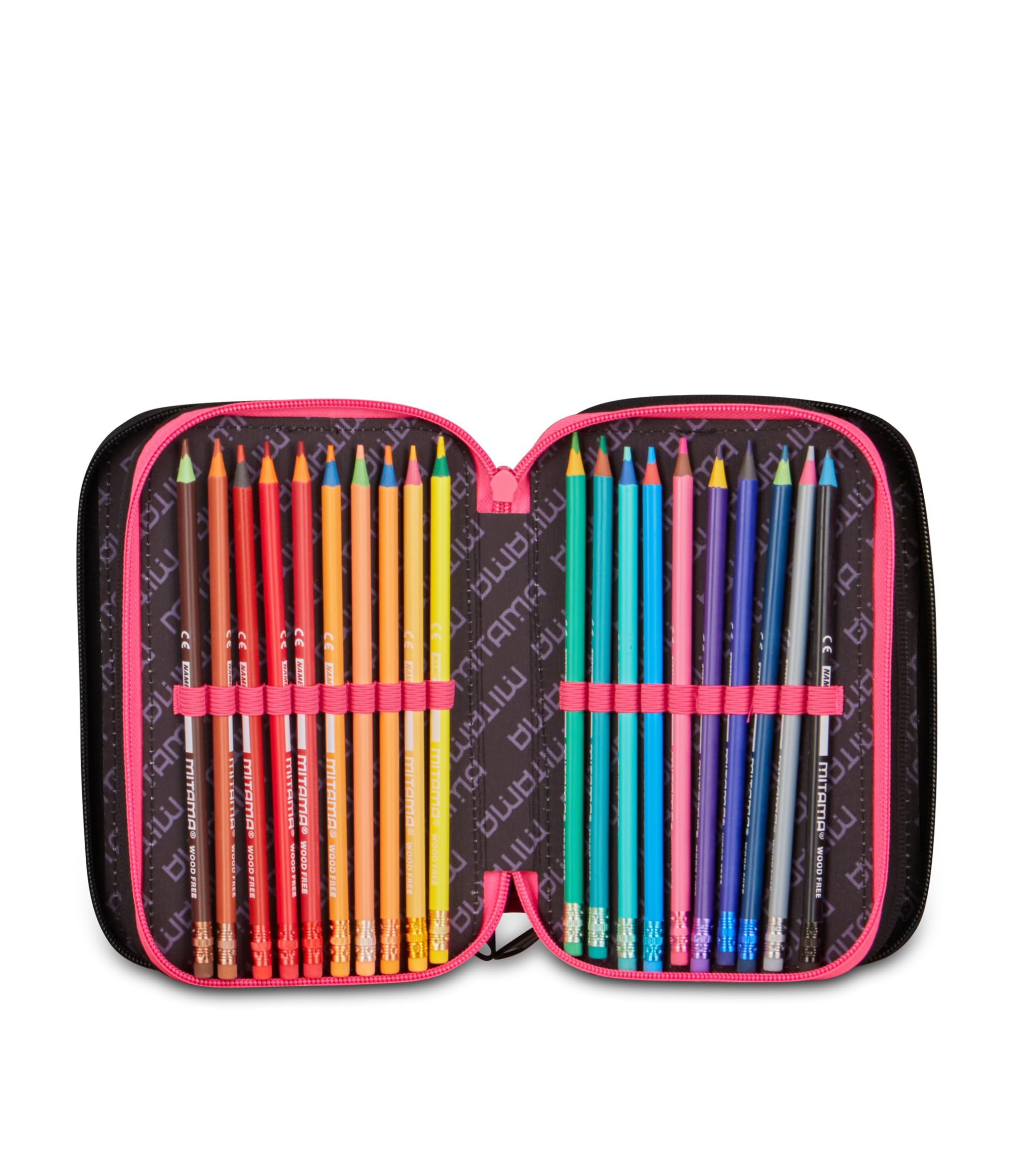mitama-pinkcamu-astuccio-super-triplo-50-pezzi-con-spinny-pen-3-scomparti image 3