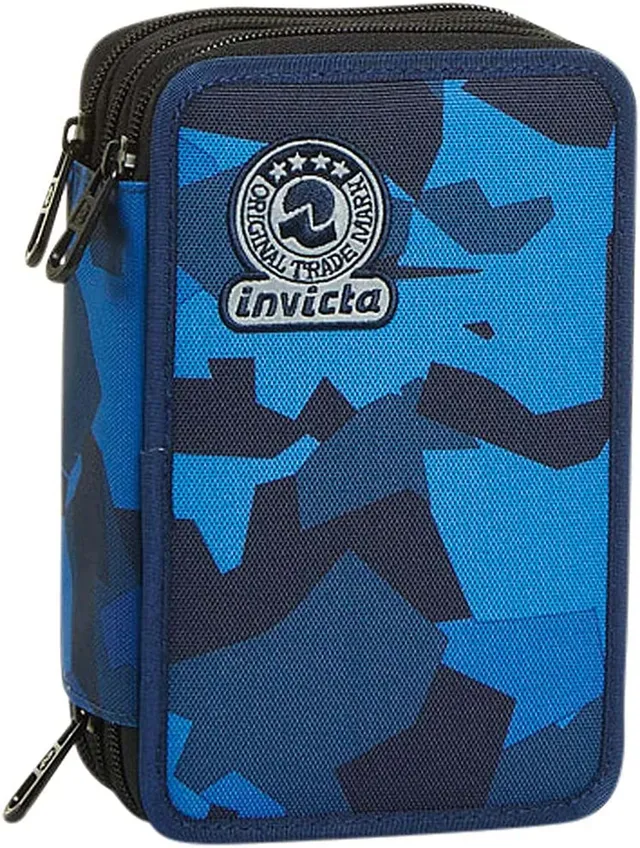 invicta-astuccio-3-scomparti-attrezzato-camo-squared-blu image 1