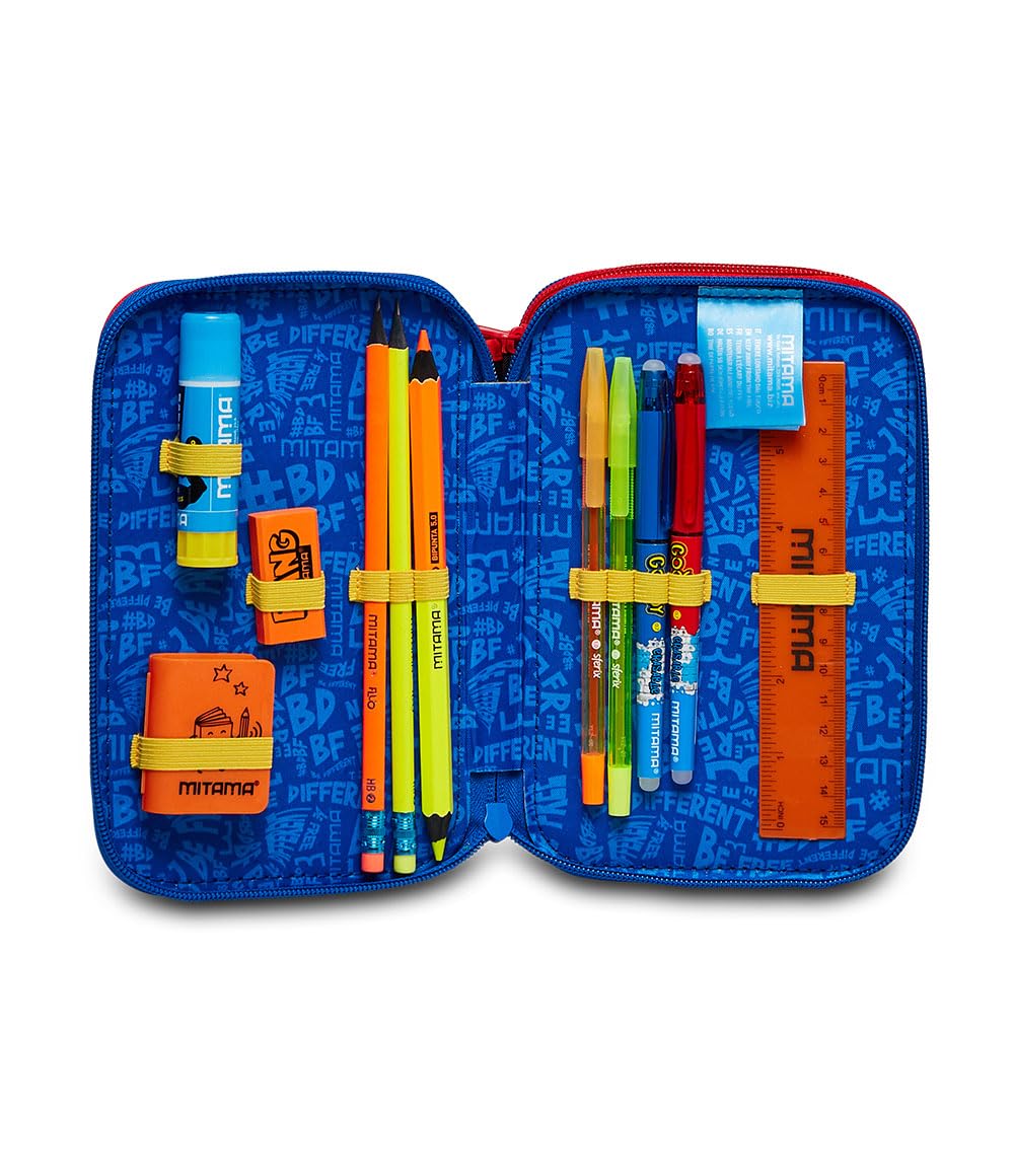 mitama-astuccio-3-scomparti-triplo-street-life-blu-completo-47-pz image 5