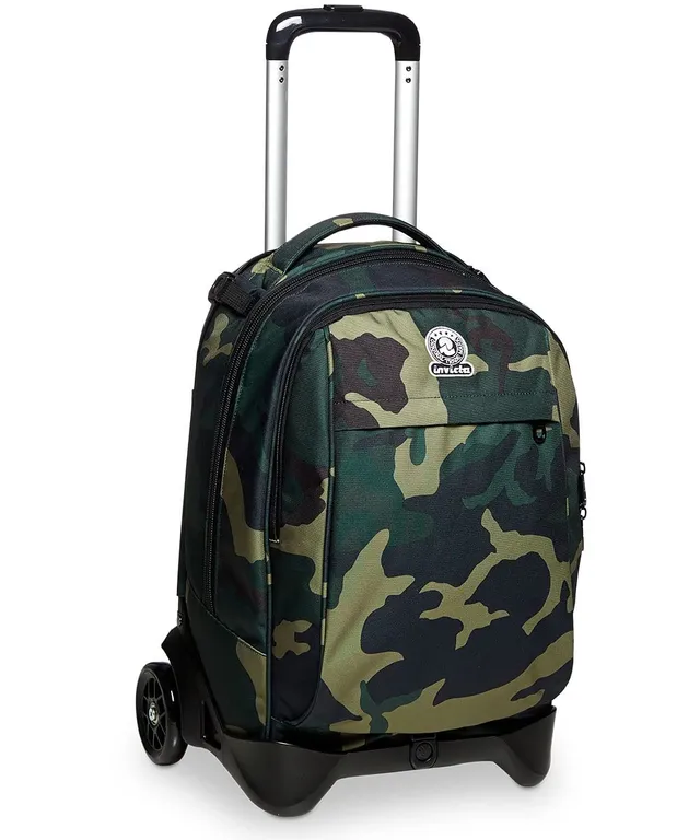 invicta-trolley-new-tech-camouflage-42-l-trolley-scuola-3-in-1-verde-militare image 1