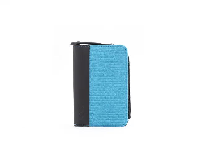 nava-design-twin-porta-carte-di-credito-4-tasche-con-portamonete-e-rfid-celeste- image 1