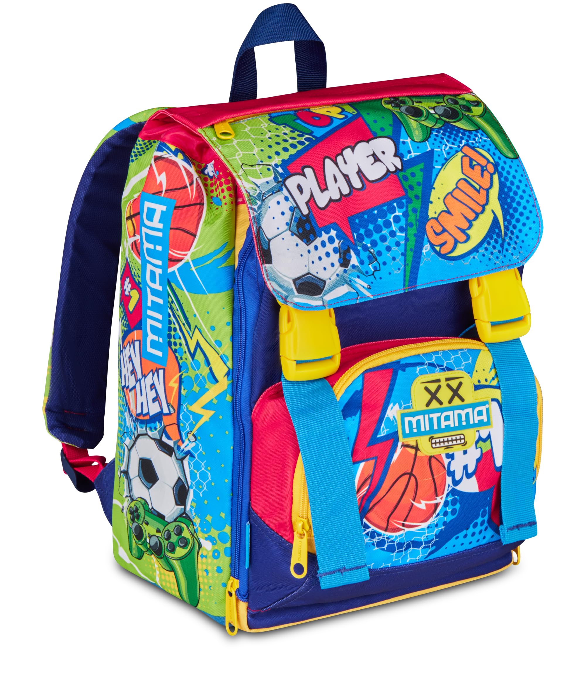 mitama-4zip-popsport-zaino-scuola-elementare-estensibile-blu image 2
