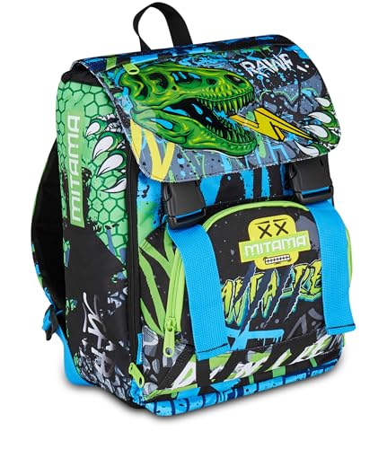 mitama-mitarex-blu-zaino-scuola-estensibile-4-zip-maxi-capienza image 8