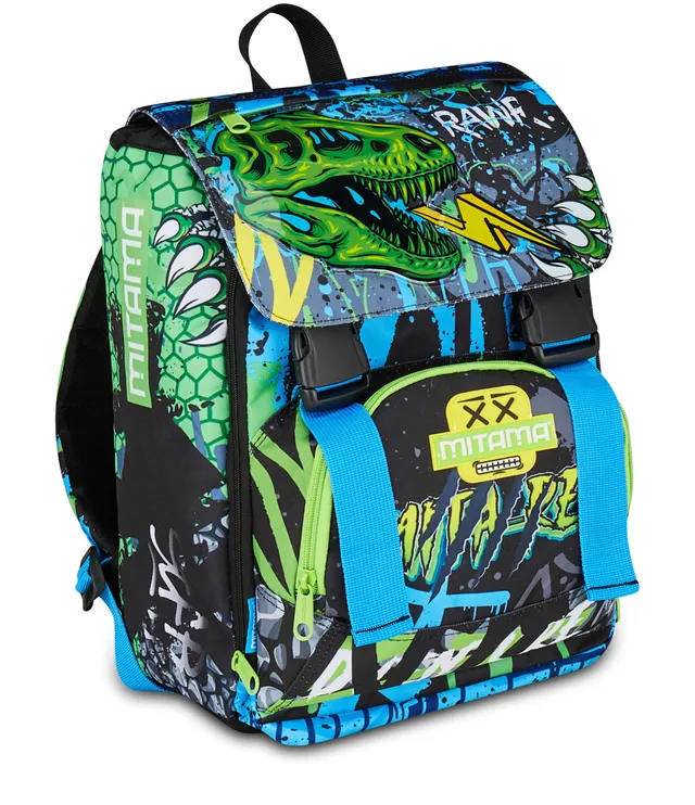 mitama-mitarex-blu-zaino-scuola-estensibile-4-zip-maxi-capienza image 1