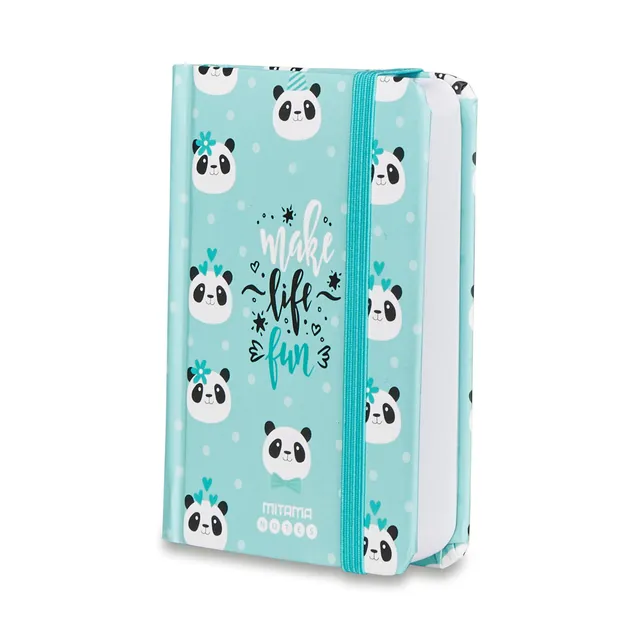 mitama-taccuino-grafica-panda-azzurro-taccuino-notes-copertina-rigida-8-x-11-cm image 1