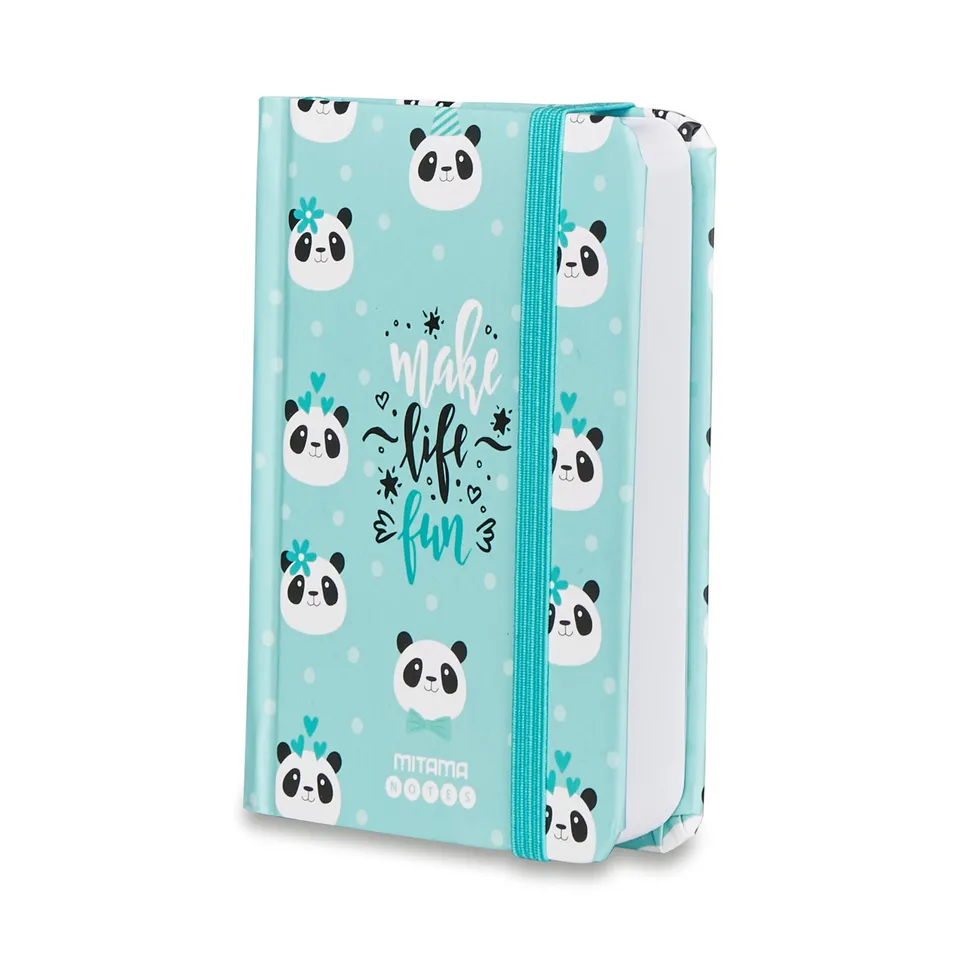 mitama-taccuino-grafica-panda-azzurro-taccuino-notes-copertina-rigida-8-x-11-cm image 1