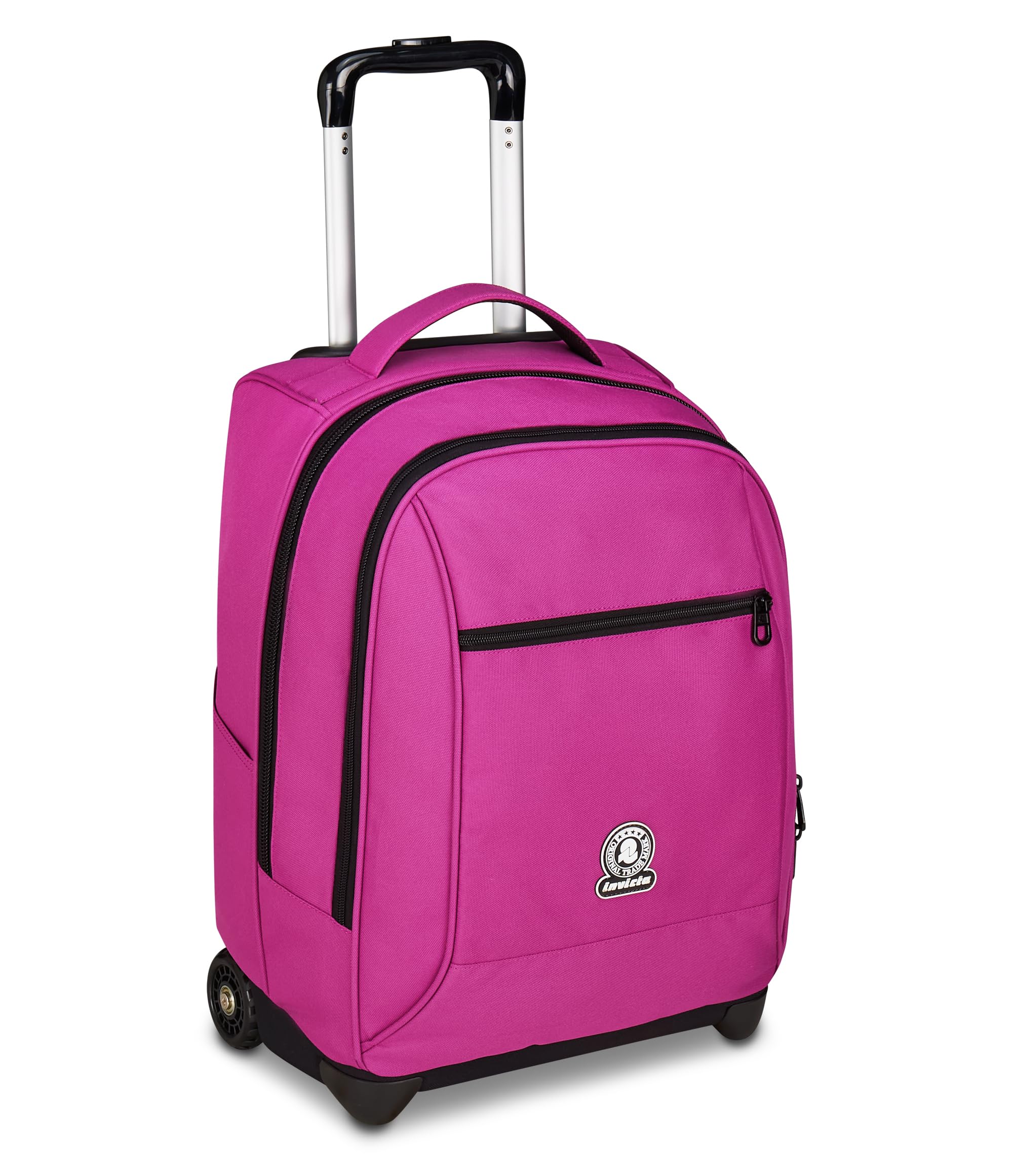invicta-trolley-scuola-new-benin-solid-fucsia-2-in-1-trolley-e-zaino-36-l image 1