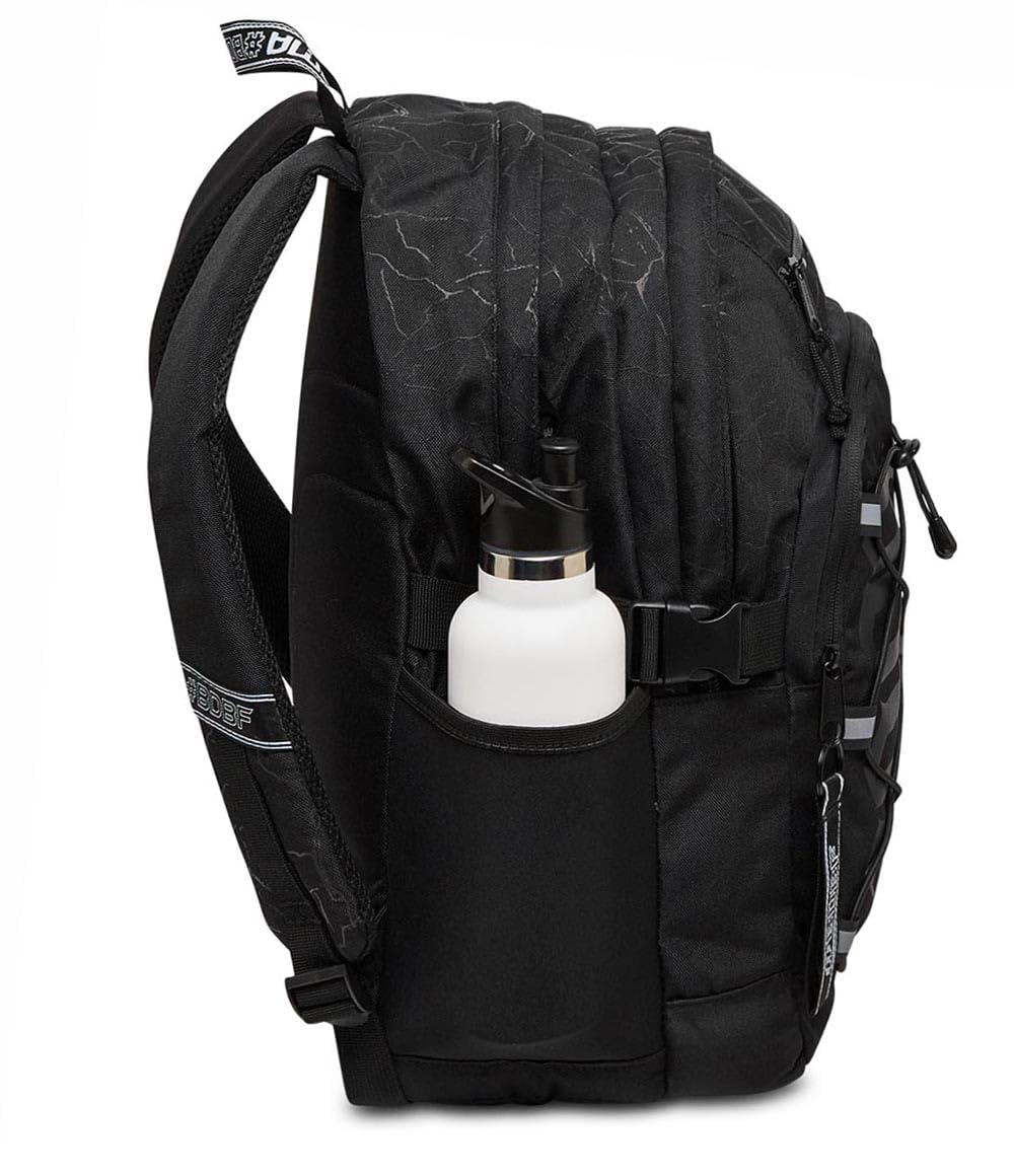 mitama-bdbf-black-cracks-zaino-scuola-nero-triplo-scomparto-impermeabile-con-usb image 2