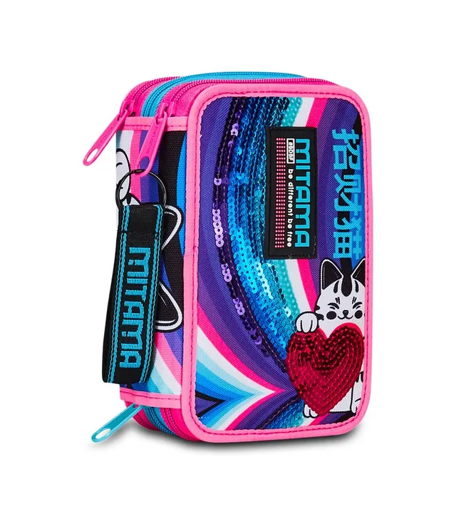 mitama-super-triplo-color-rainbow-cat-astuccio-3-scomparti-50-pezzi-bambina image 1