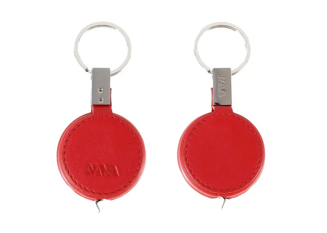nava-design-smooth-portachiavi-in-pelle-con-metro-integrato-rosso-4x9x2-cm image 1